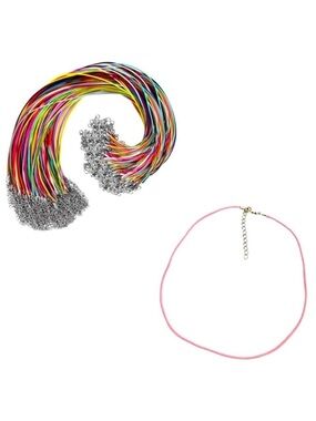 🔴 5 for $10 ONE Pink Hemp Rope Necklace for Jewelry Making